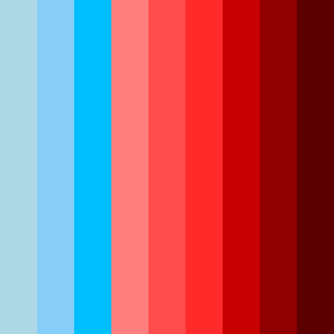 Download blue red fusion color palette PNG image (square)
