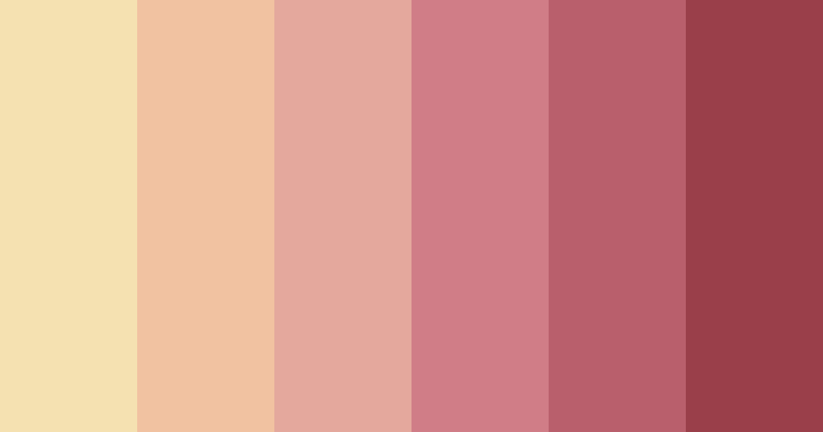 Download warm rose color palette PNG image (landscape)