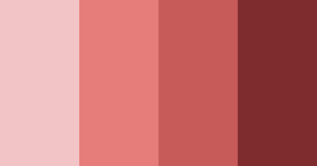 Download dark red color palette PNG image (landscape)