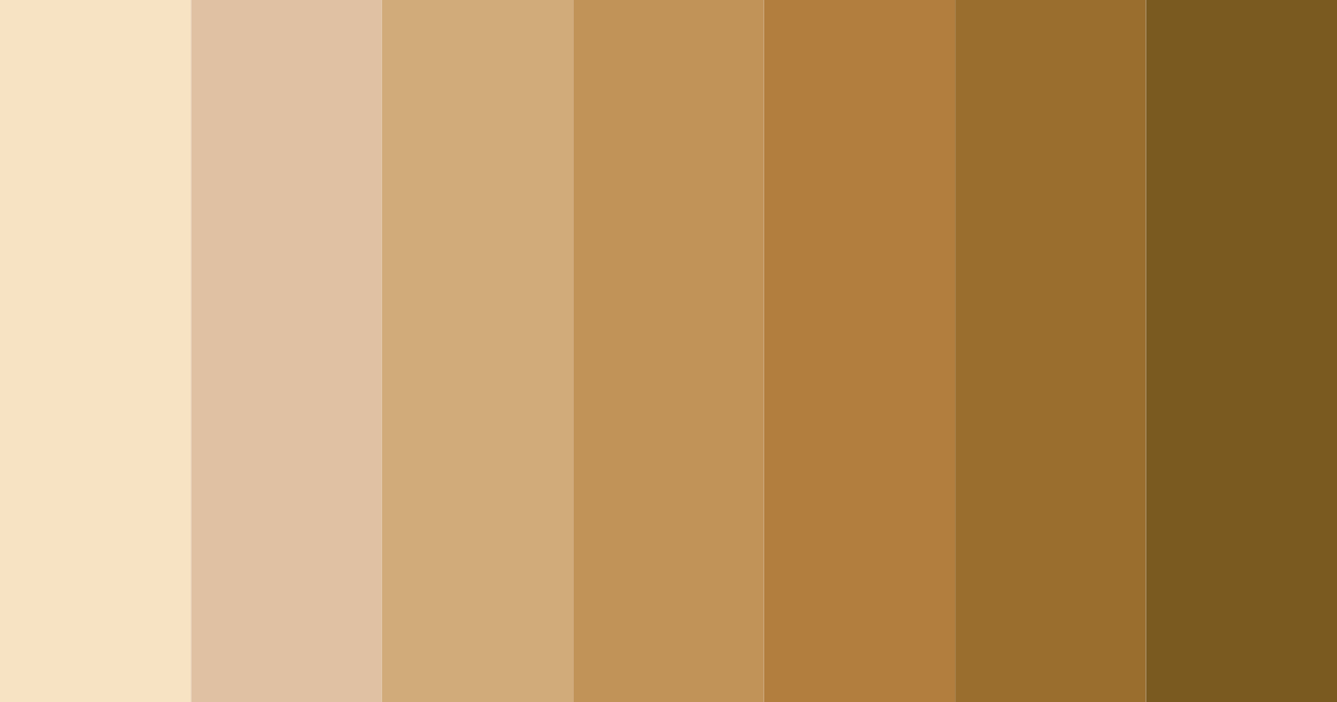 Download sandy brown color palette PNG image (landscape)