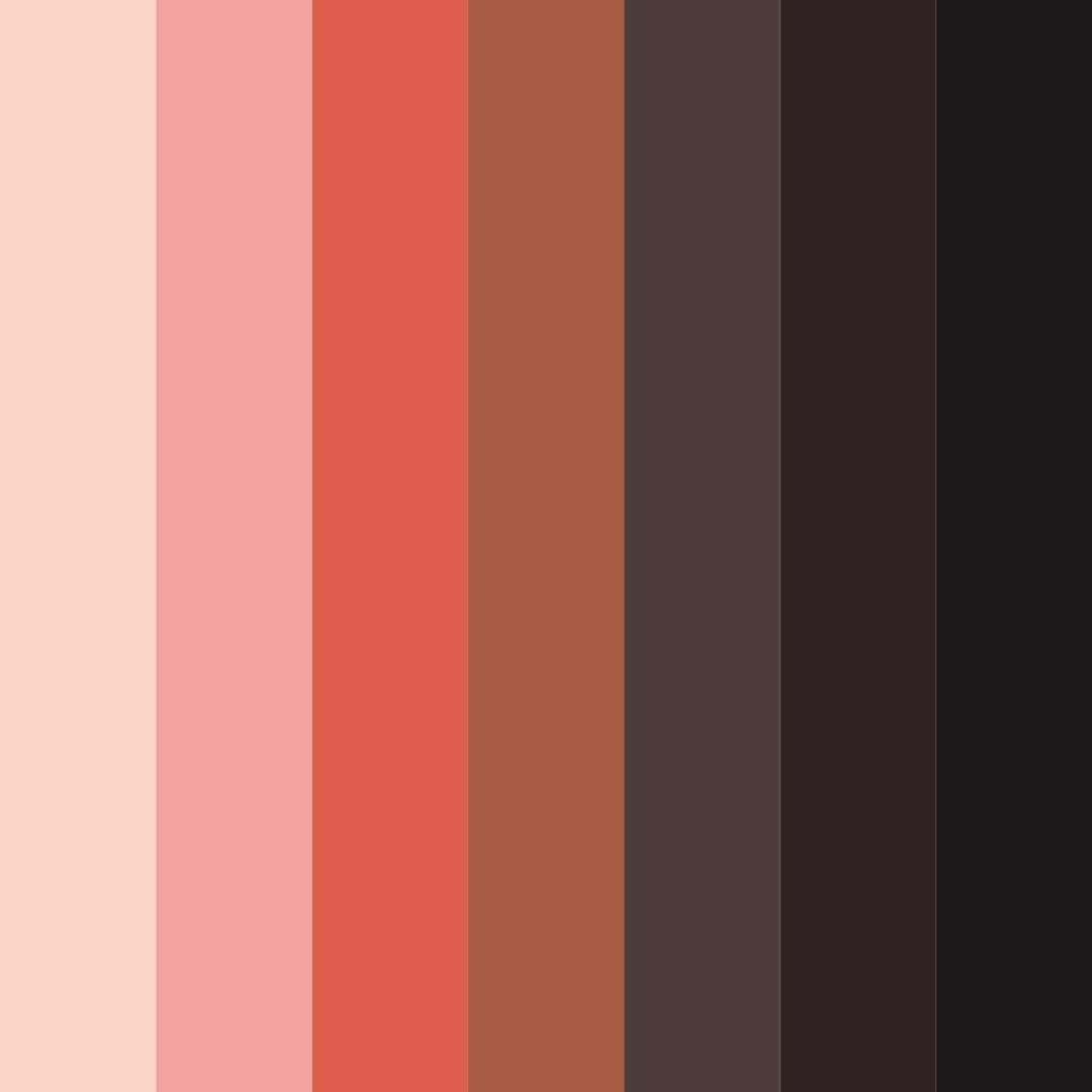 Download red desert color palette PNG image (square)