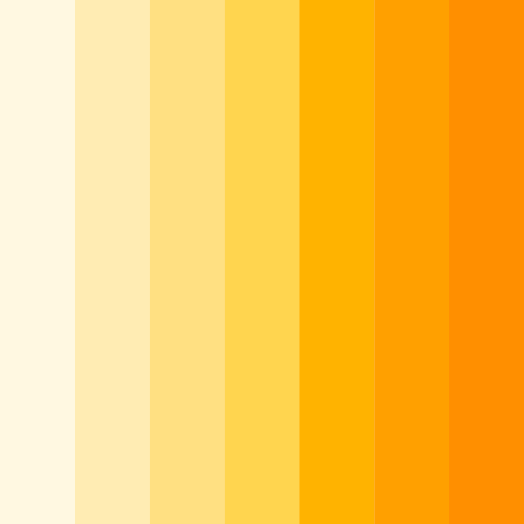 Download creamy sunshine color palette PNG image (square)