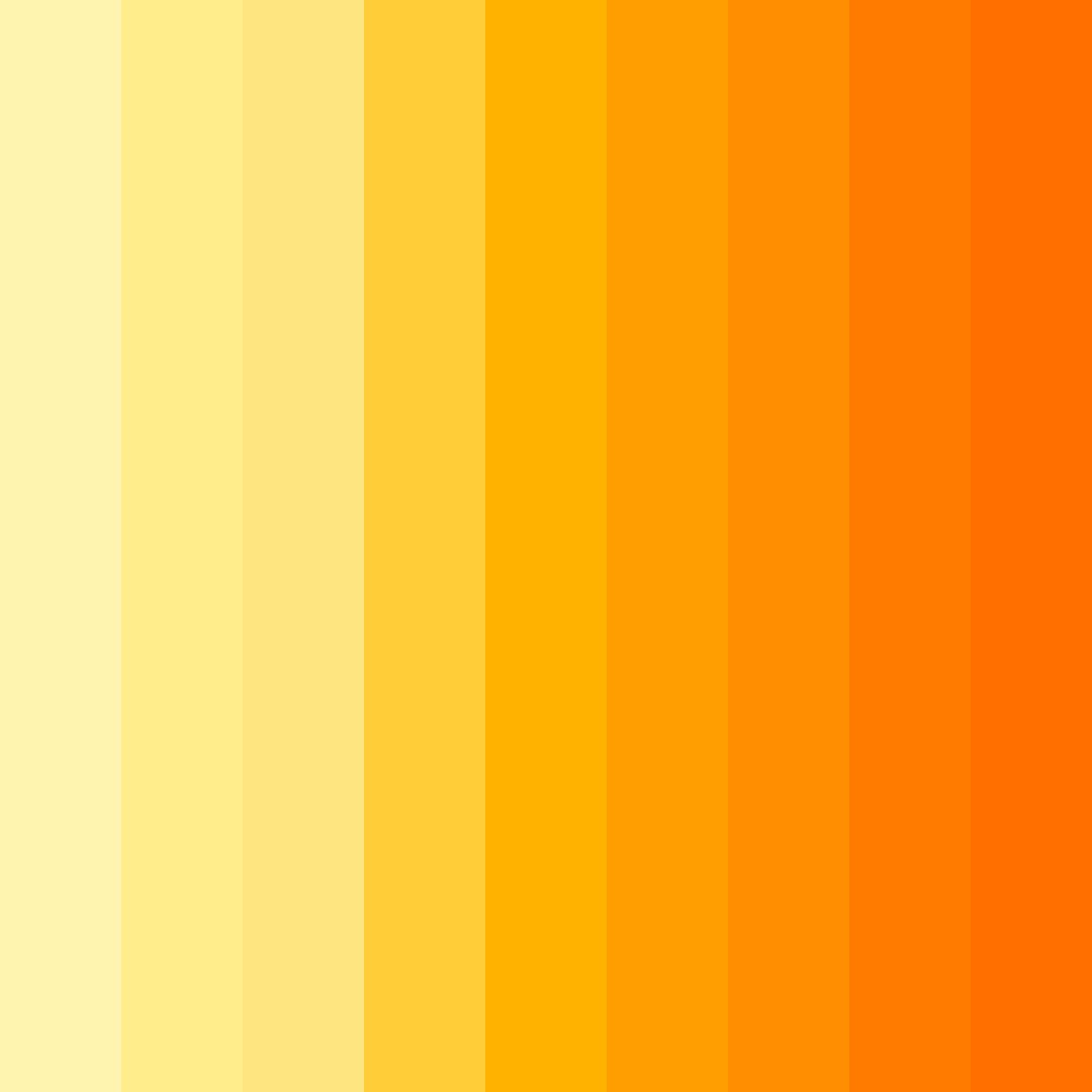 Download saturated yellow-orange color palette PNG image (square)