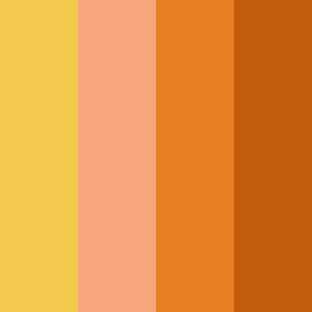 Download yellow orange color palette PNG image (square)