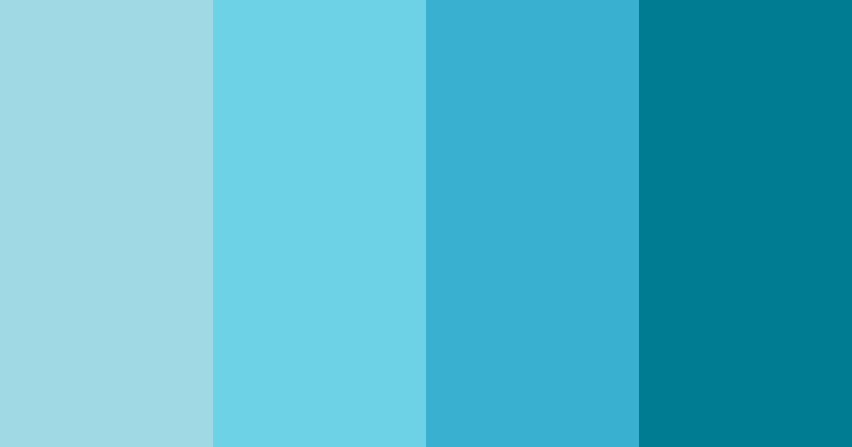 Download tropical wave serenity color palette PNG image (landscape)