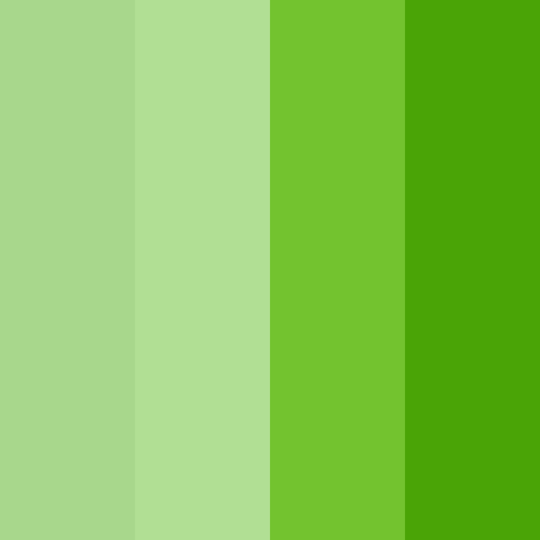 Download vibrant green color palette PNG image (square)