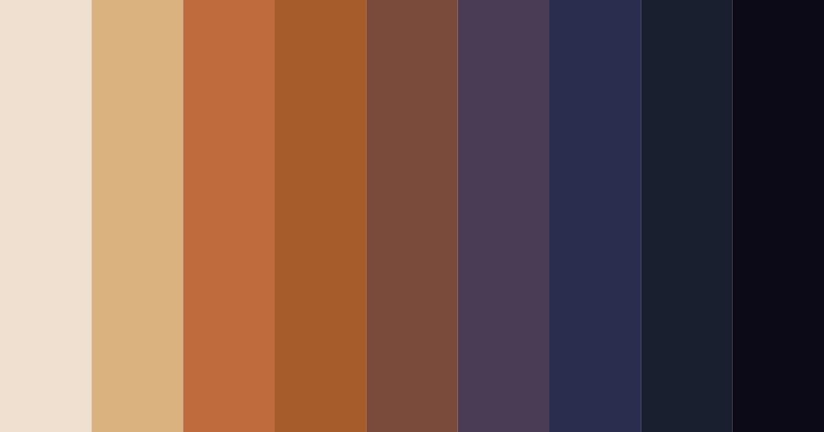 Download twilight ember color palette PNG image (landscape)
