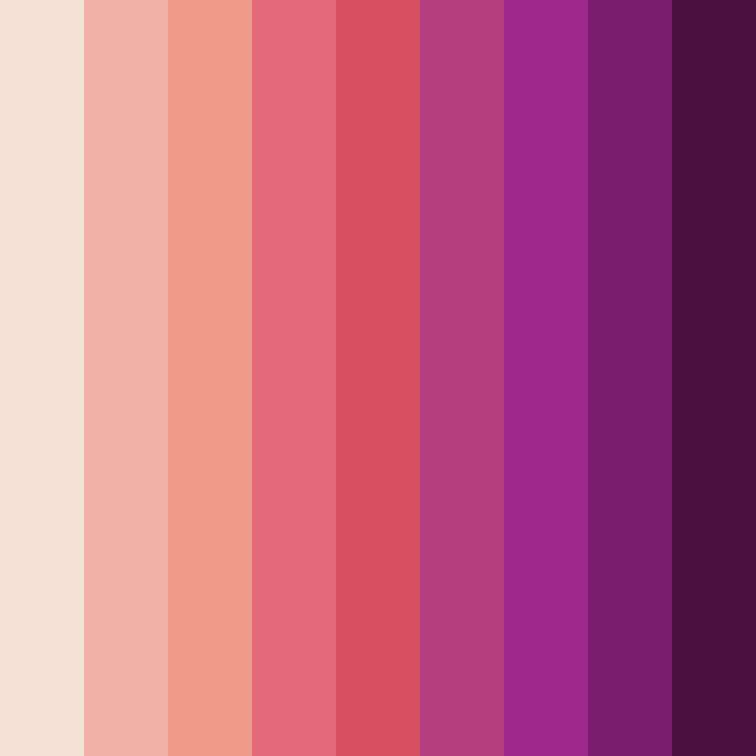 Download blossom whispers color palette PNG image (square)