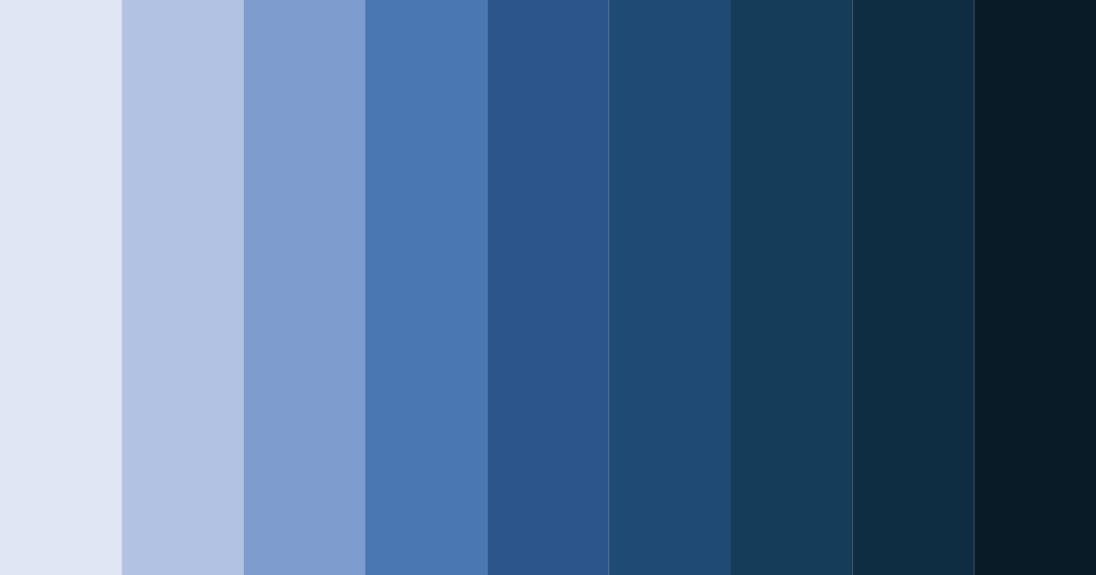Download bluish violet shades color palette PNG image (landscape)