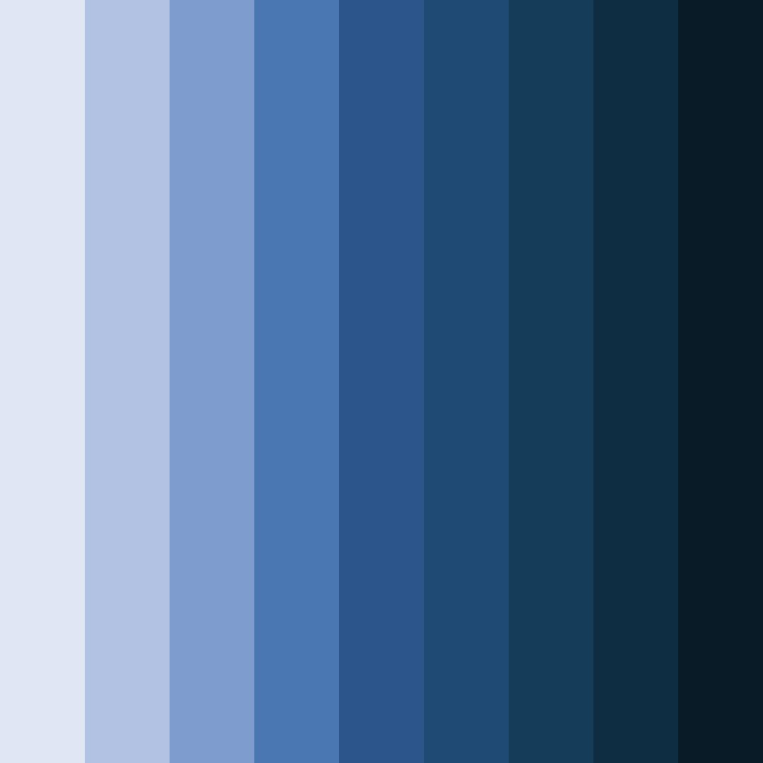 Download bluish violet shades color palette PNG image (square)