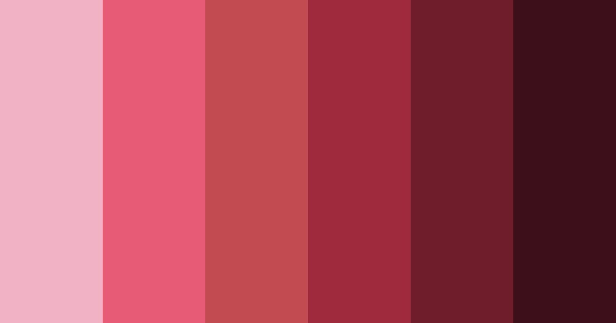Download burgundy blossom color palette PNG image (landscape)
