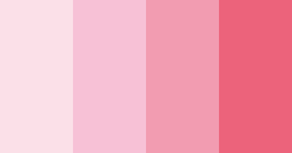 Download blushing blossoms color palette PNG image (landscape)