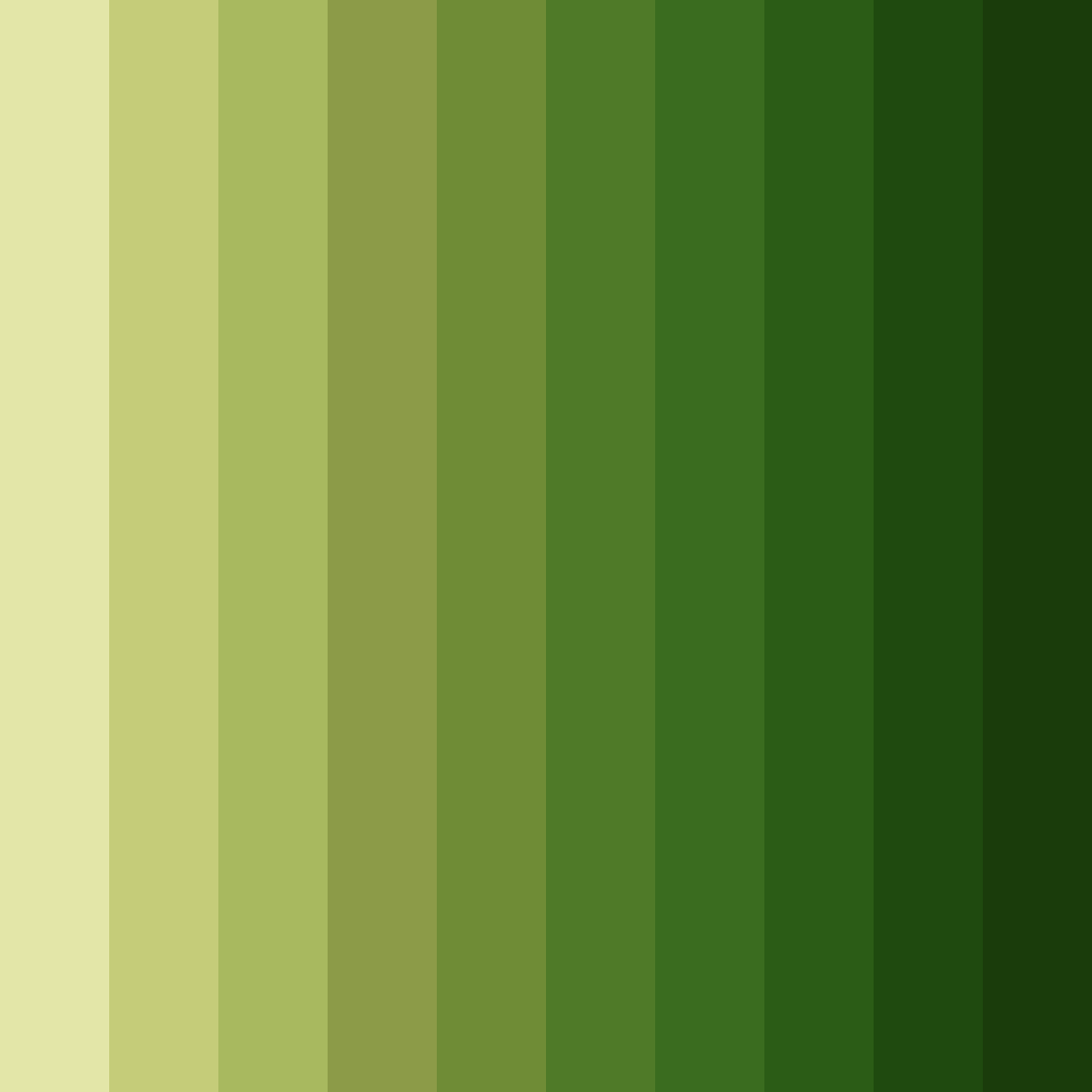 Download olive green shades color palette PNG image (square)