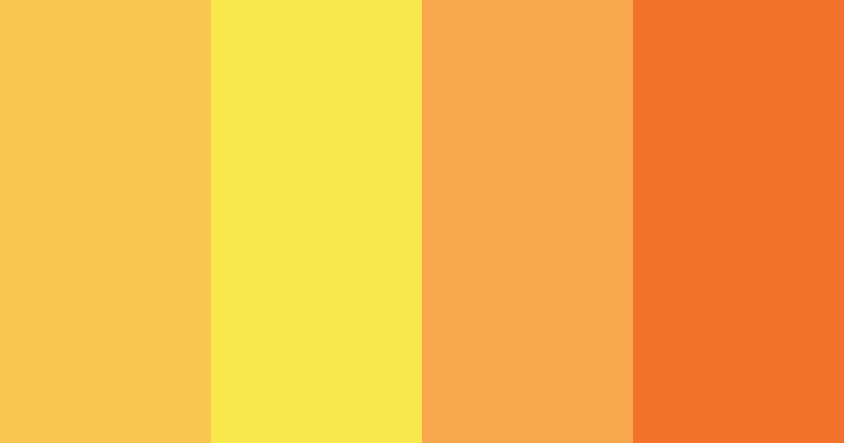 Download orange sunshine color palette PNG image (landscape)