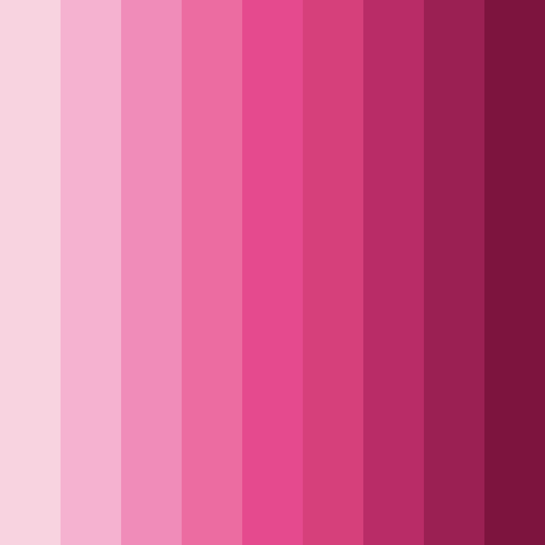 Download pink princess color palette PNG image (square)