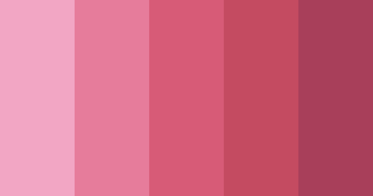 Download vibrant pink color palette PNG image (landscape)