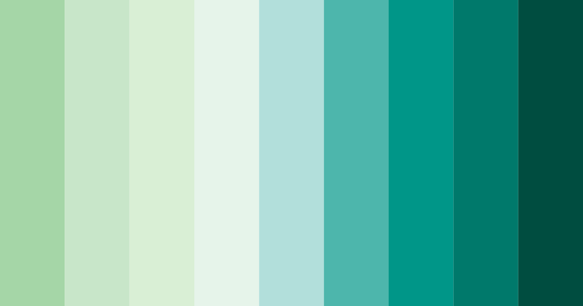 Download botanical bliss color palette PNG image (landscape)