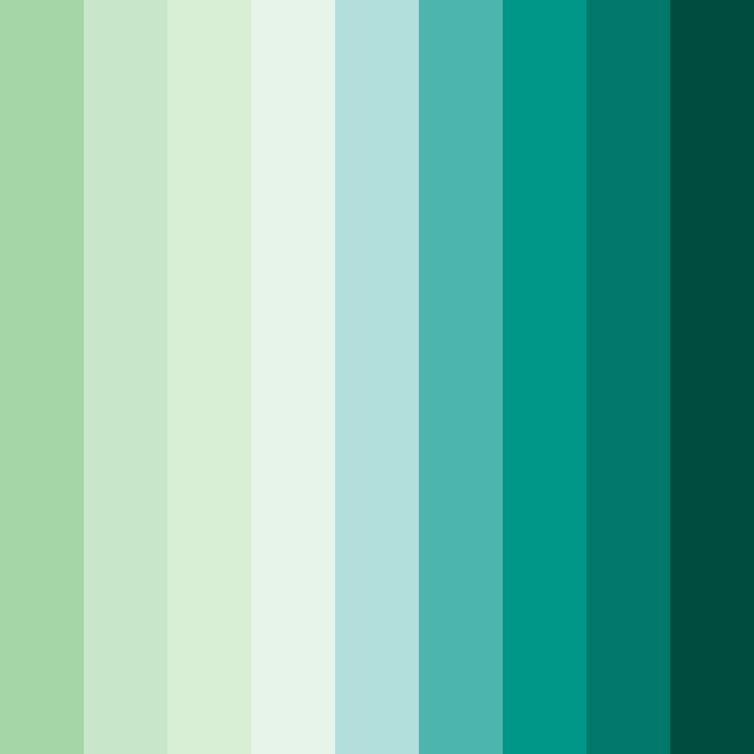 Download botanical bliss color palette PNG image (square)