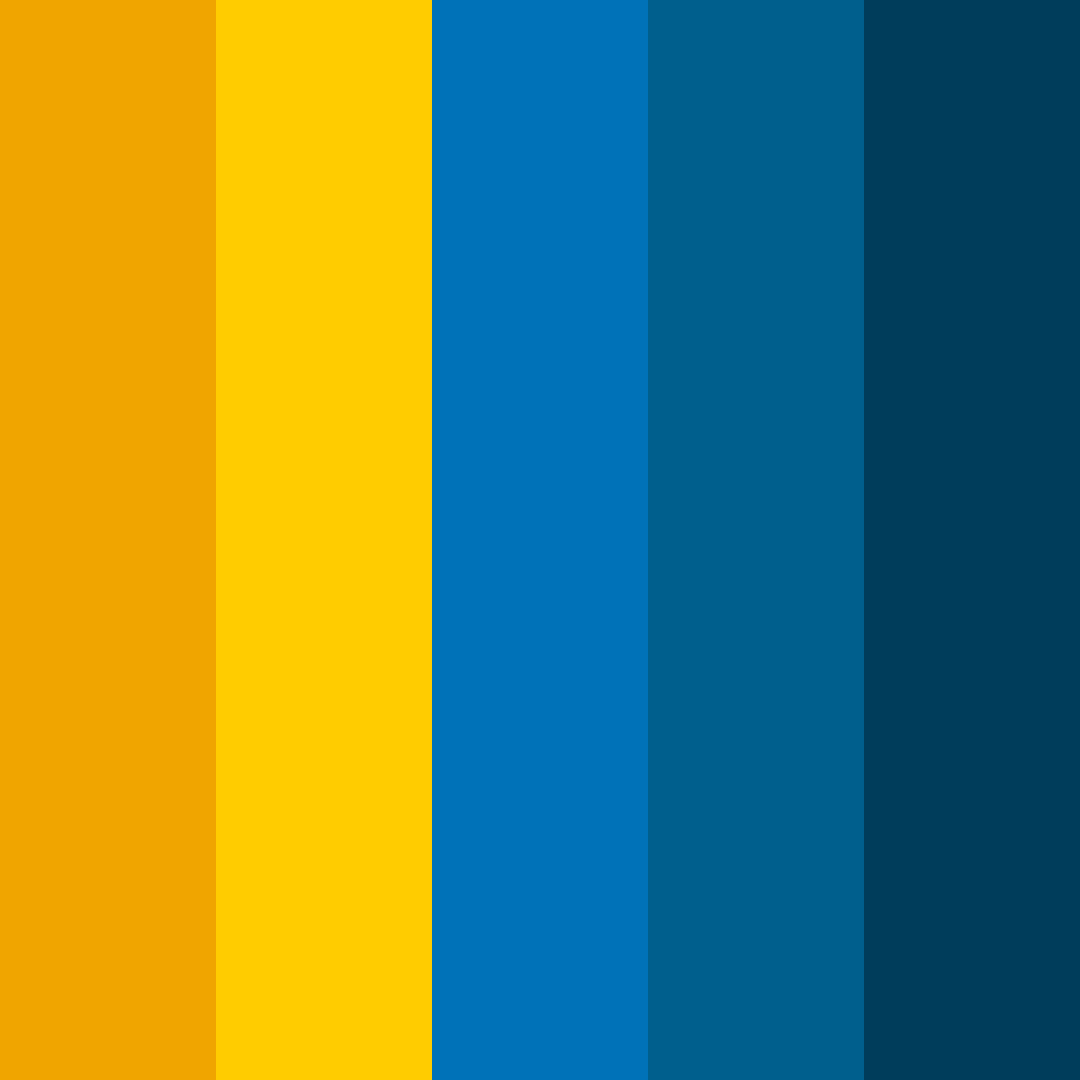 Download blue and orange harmony color palette PNG image (square)