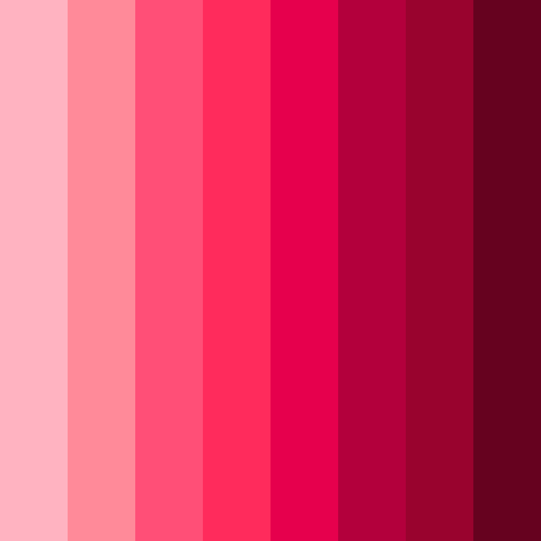Download vibrant pinkish red color palette PNG image (square)