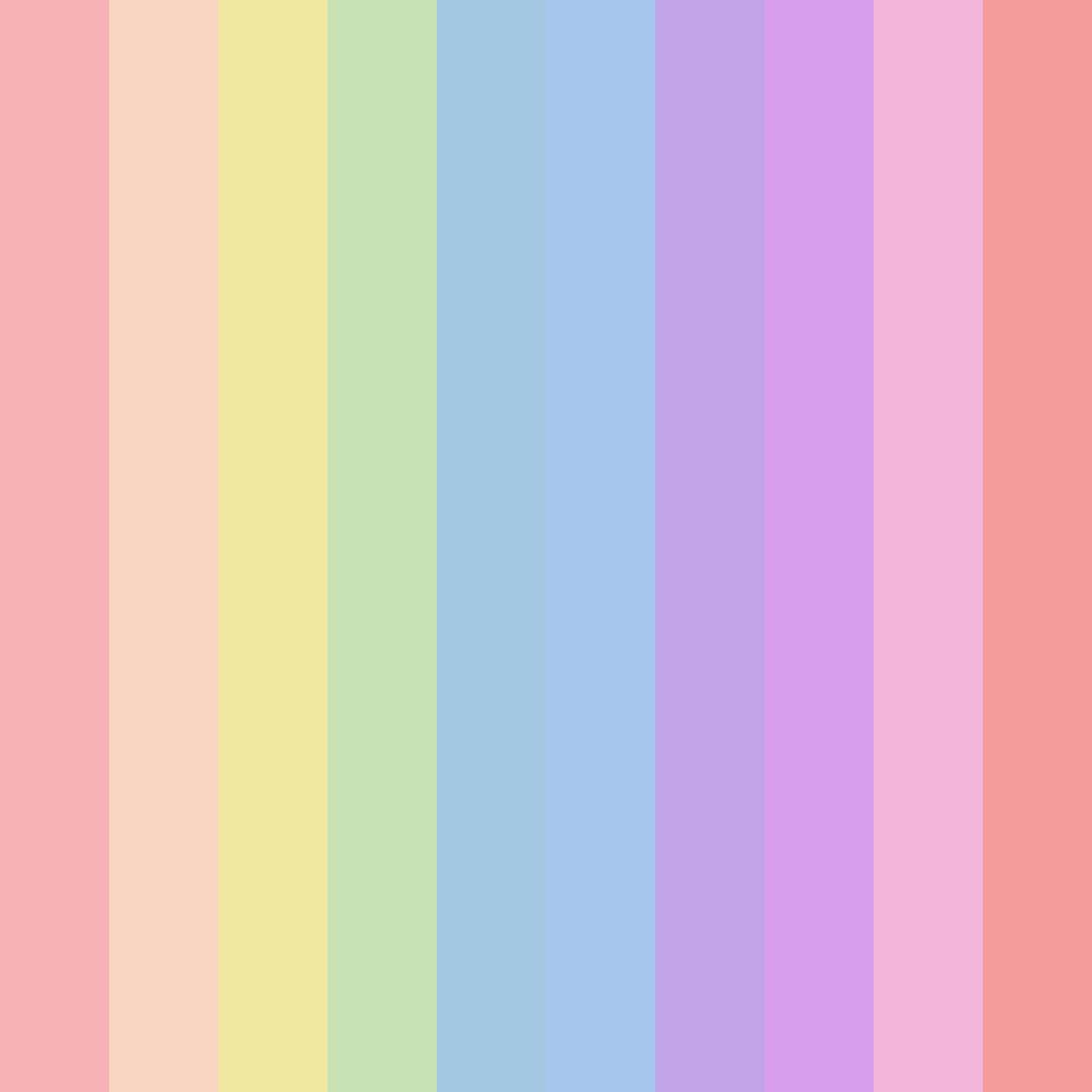 Download soft spectrum color palette PNG image (square)