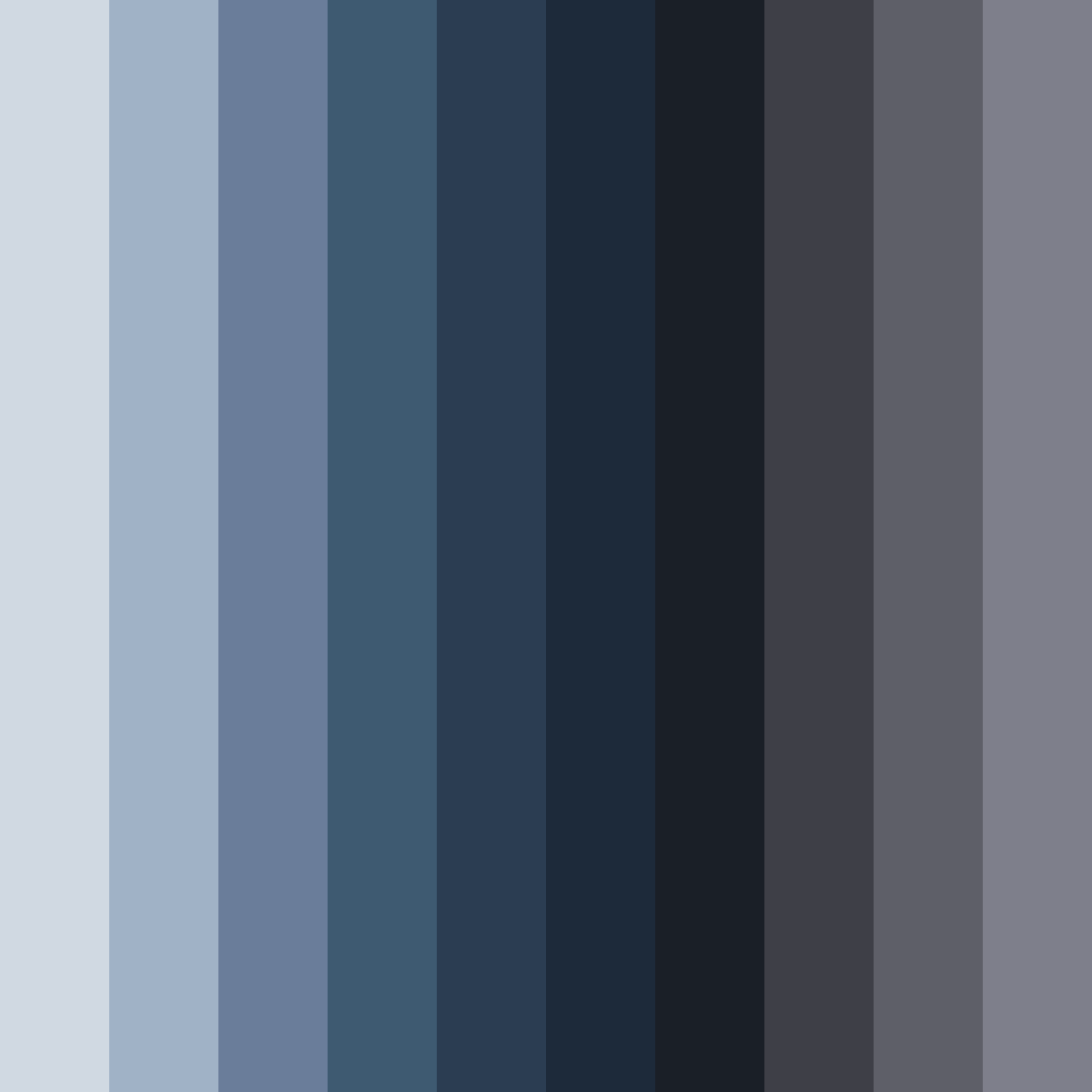 Download shades of blue space color palette PNG image (square)