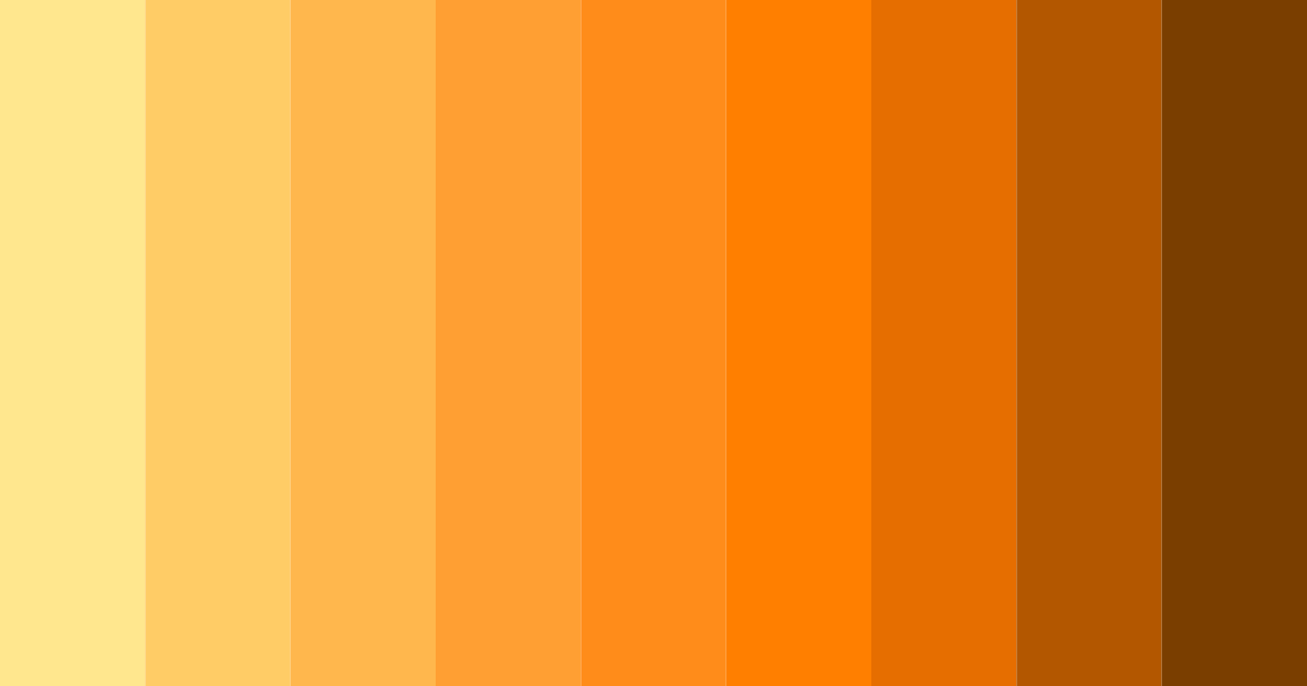 Download sunny orange color palette PNG image (landscape)
