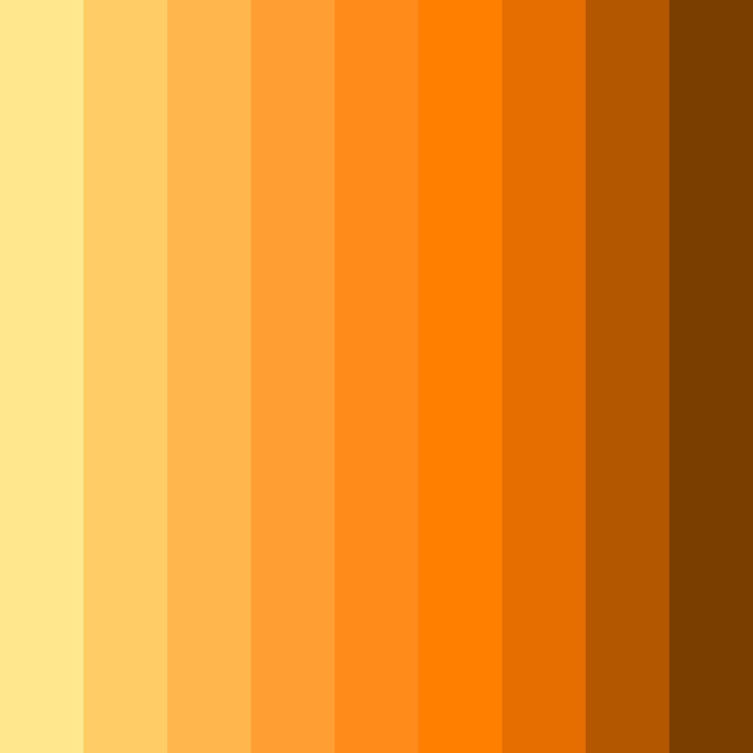 Download sunny orange color palette PNG image (square)