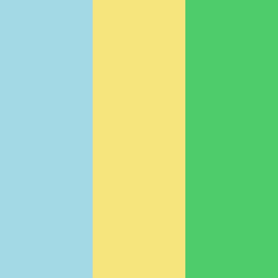 Download tropical blue color palette PNG image (square)