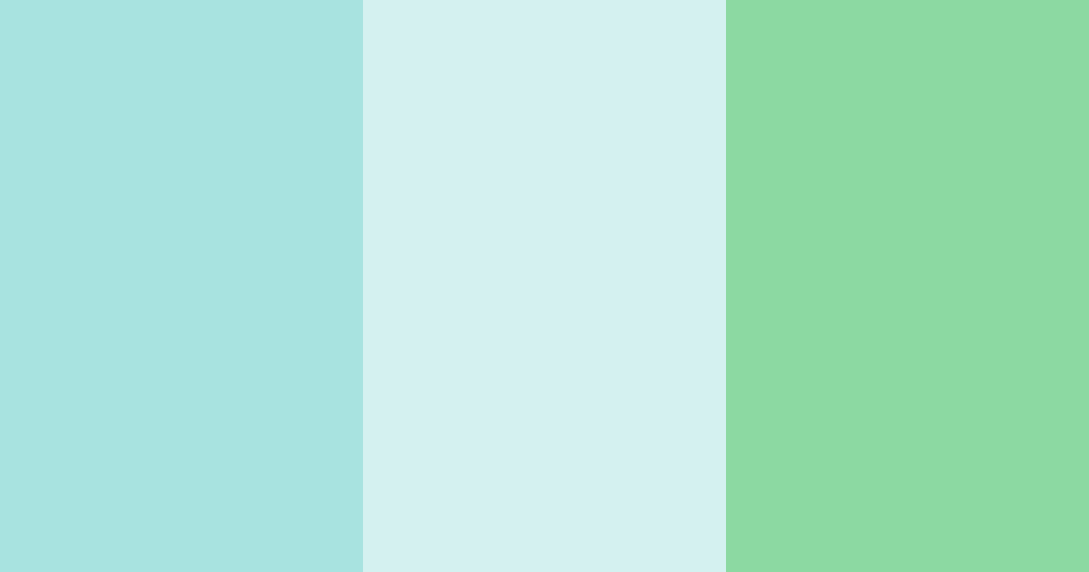 Download minty breeze color palette PNG image (landscape)