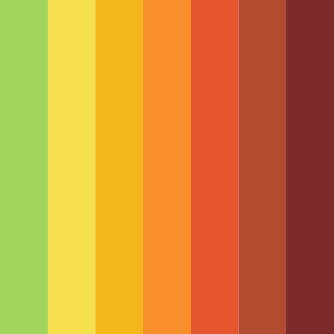 Download tropical carnival color palette PNG image (square)
