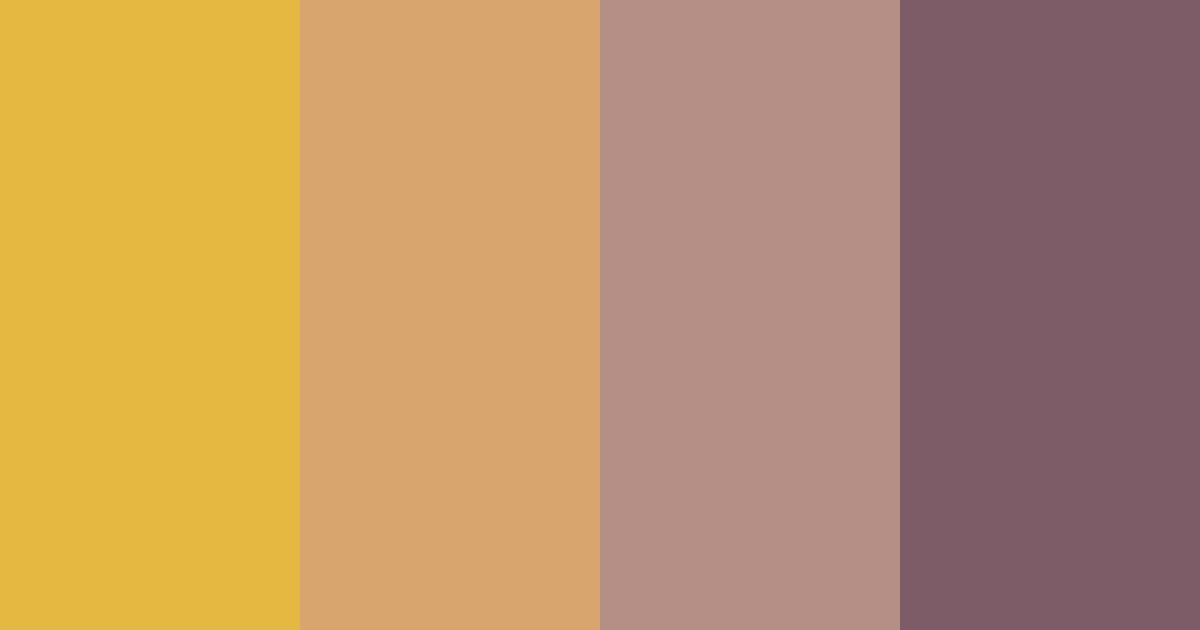 Download golden old times color palette PNG image (landscape)