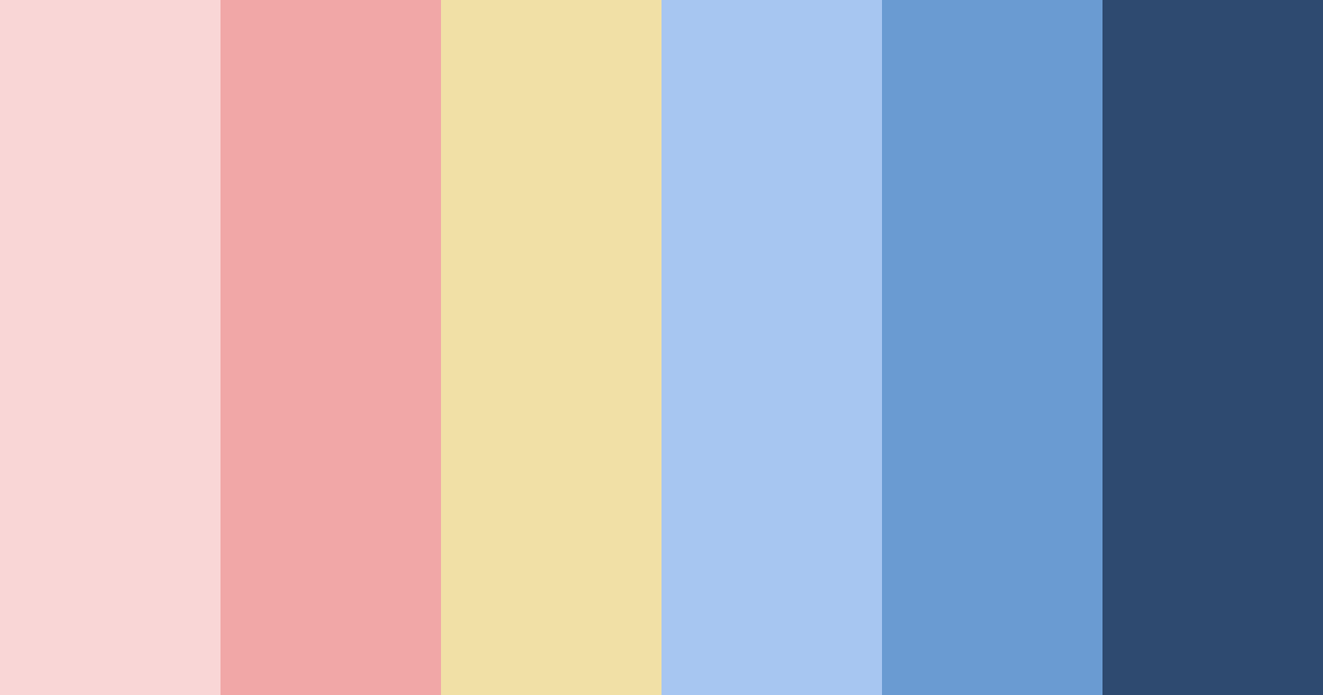 Download bright red, blue and yellow color palette PNG image (landscape)