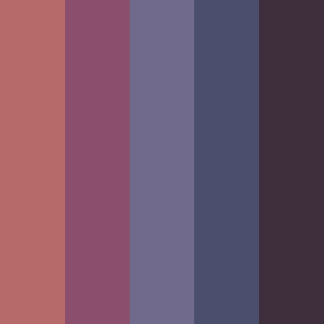 Download dark red and blue twilight color palette PNG image (square)