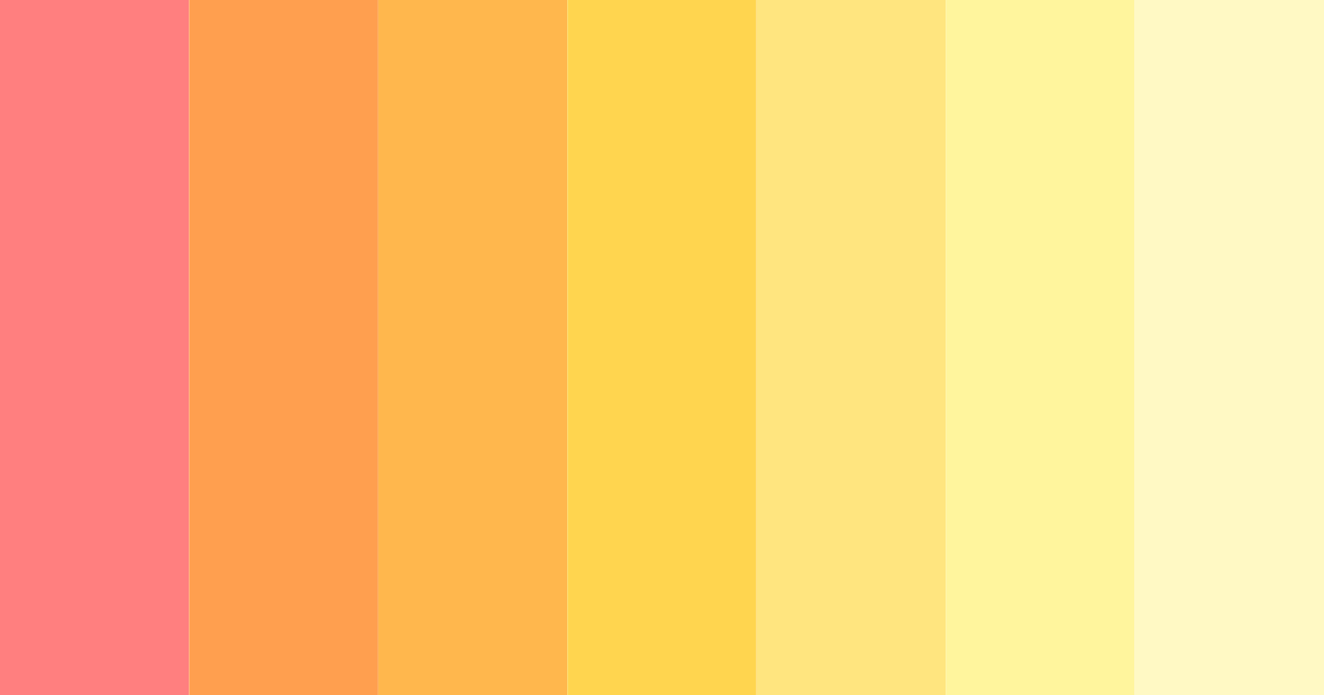 Download sizzling sunrise color palette PNG image (landscape)