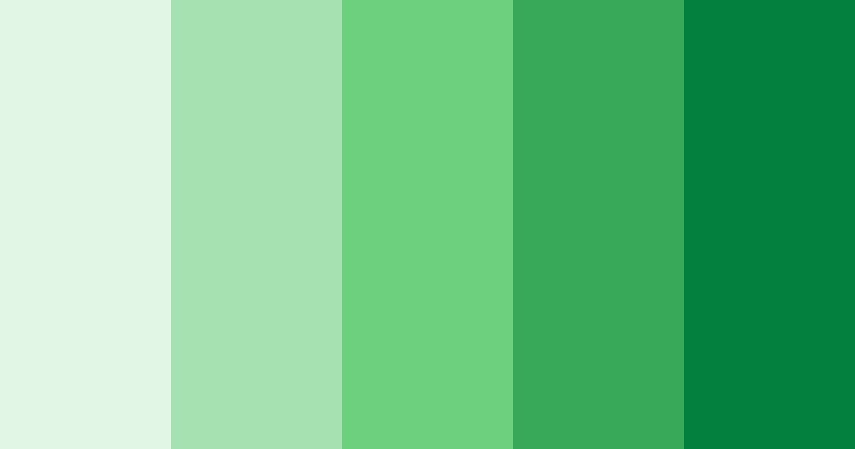 Download green golf color palette PNG image (landscape)