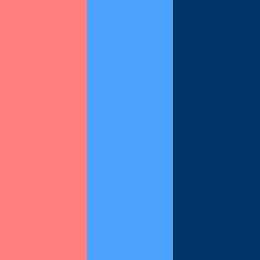 Download red and blue harmony color palette PNG image (square)