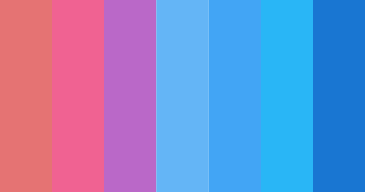 Download shades of blue red color palette PNG image (landscape)