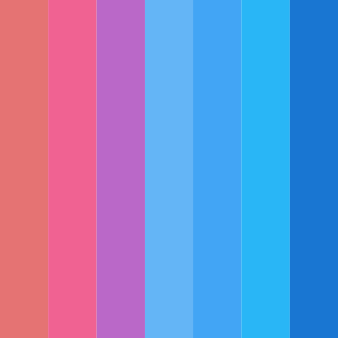 Download shades of blue red color palette PNG image (square)