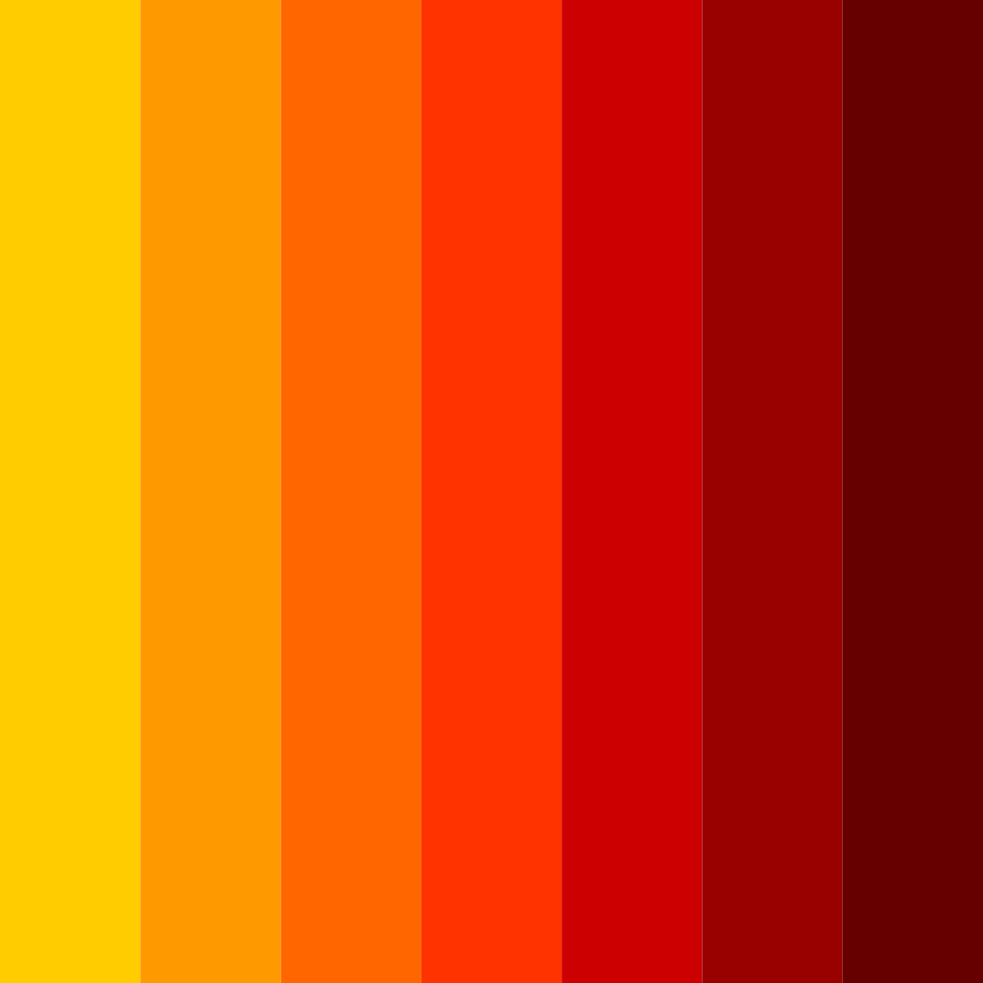 Download fiery contrast color palette PNG image (square)