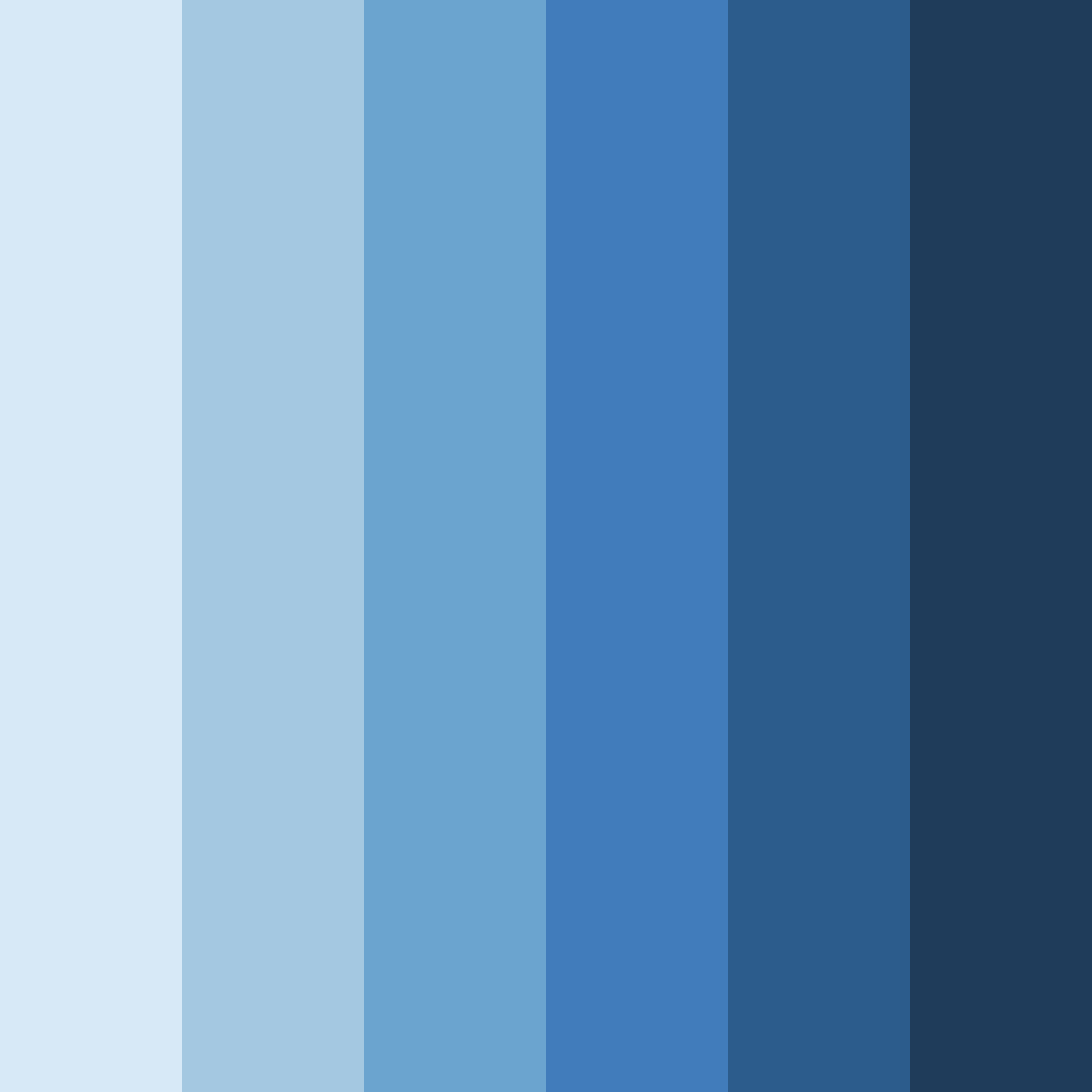 Download blue winter color palette PNG image (square)