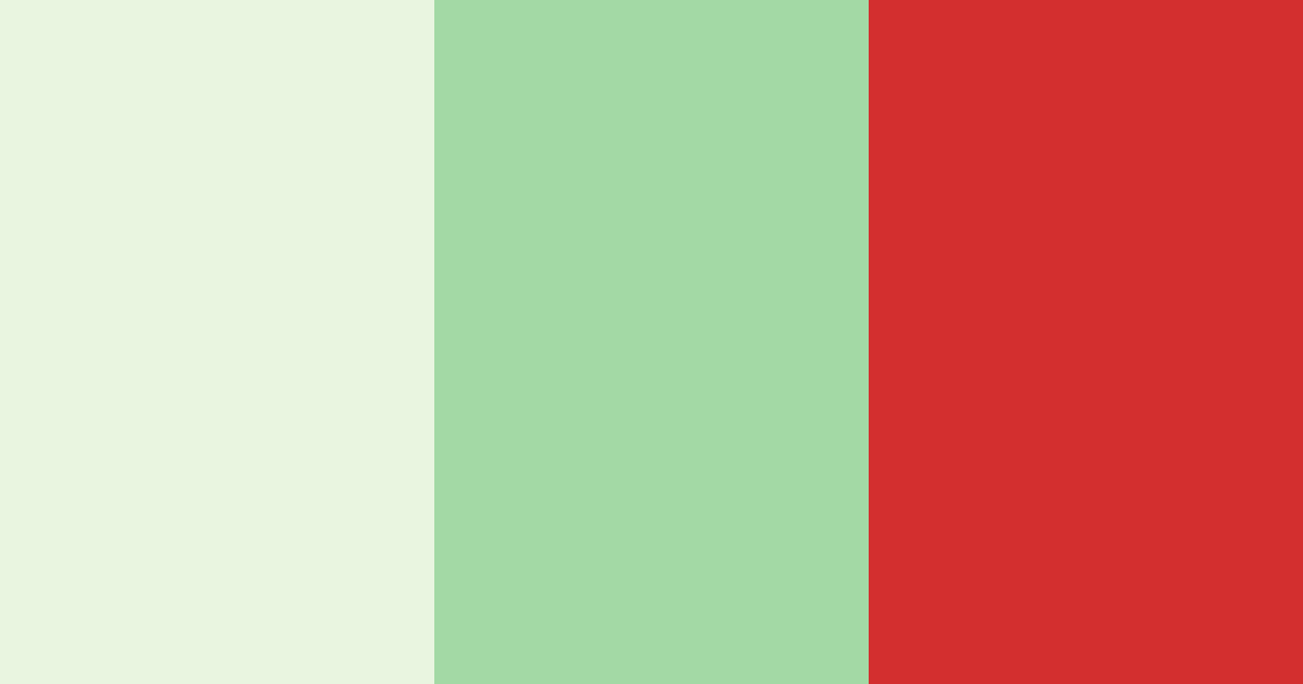 Download green red white color palette PNG image (landscape)