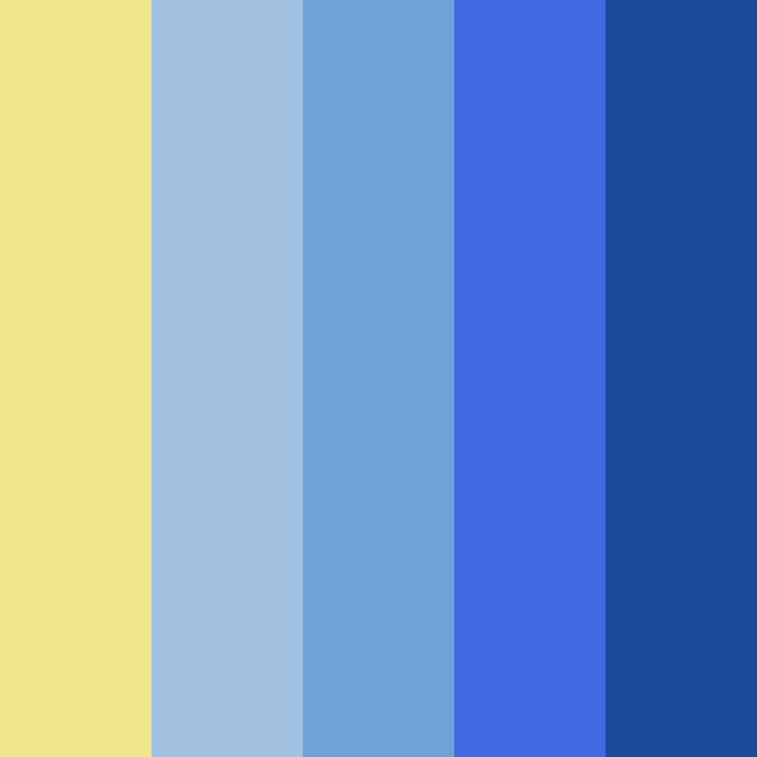 Download sunny skies over ocean waves color palette PNG image (square)