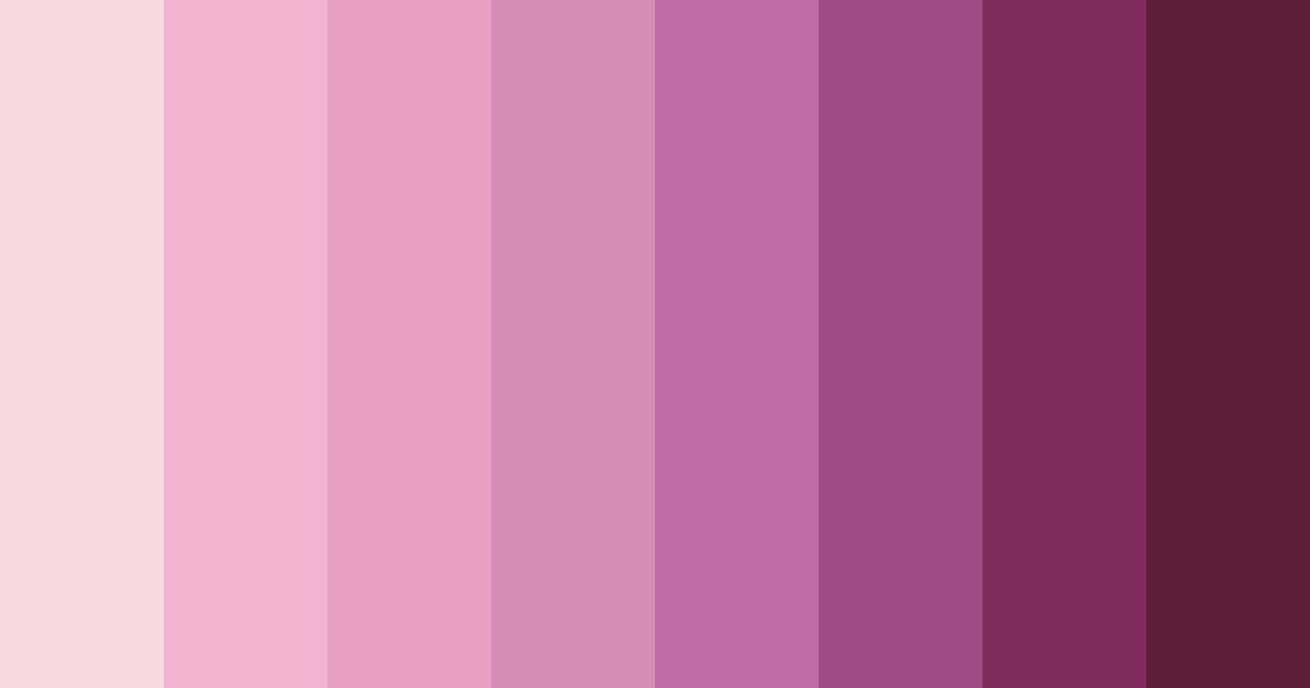 Download pink fairytales color palette PNG image (landscape)