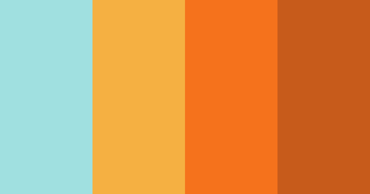 Download turquoise sunset color palette PNG image (landscape)