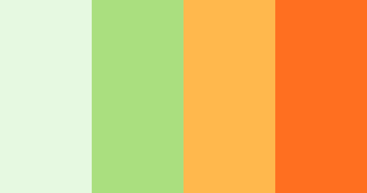 Download citrus grove harmony color palette PNG image (landscape)