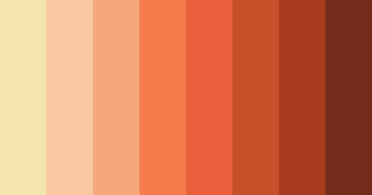 Download muted orange color palette PNG image (landscape)