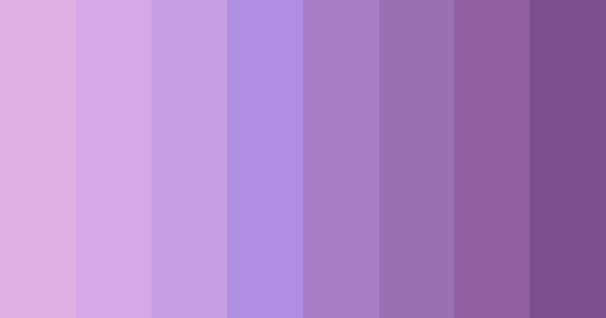 Download soft purple shades color palette PNG image (landscape)