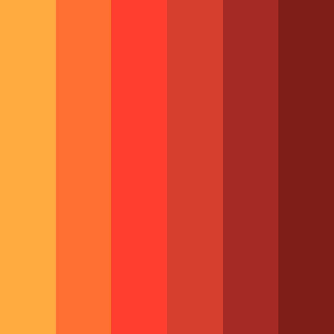 Download fiery red color palette PNG image (square)