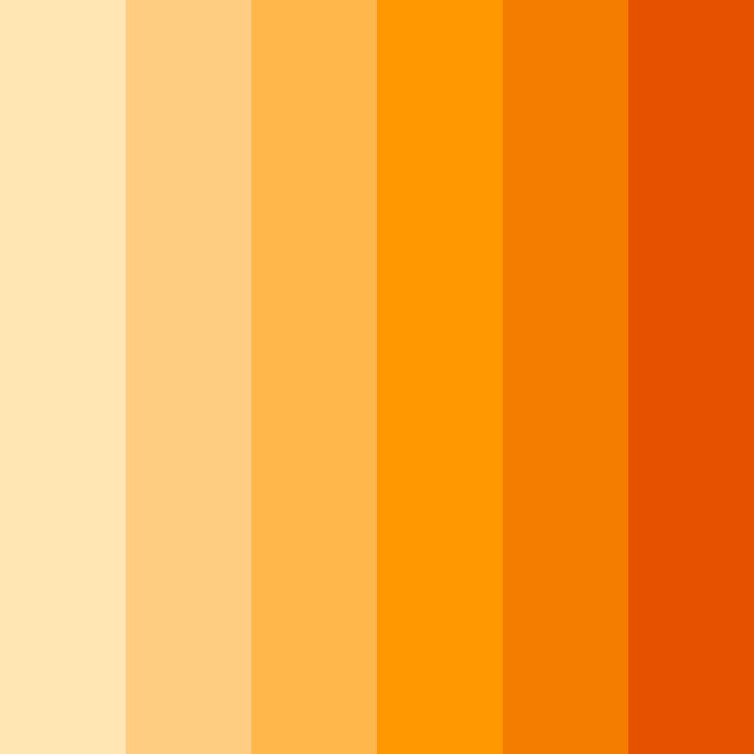 Download bright orange color palette PNG image (square)